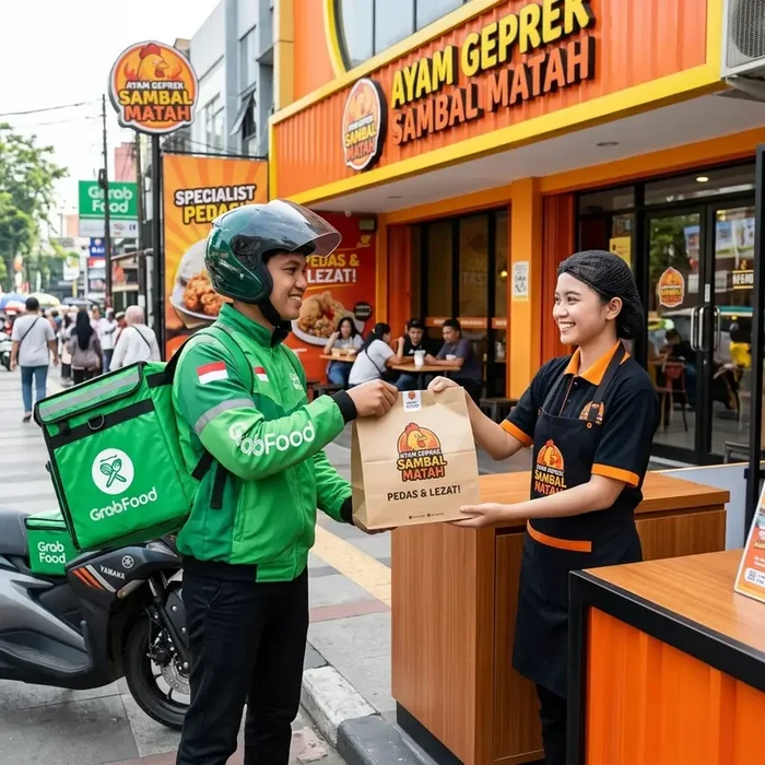 Panduan Daftar Gofood & Grabfood untuk Outlet Ayam Geprek...