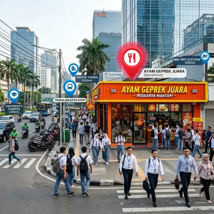 Lokasi Strategis Jualan Ayam Geprek: Kampus vs Kantor (2026)